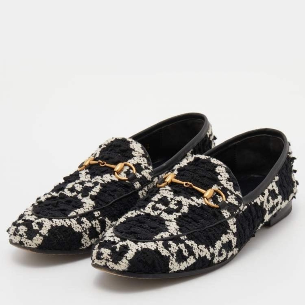 Gucci Jordan tweed loafers size 41.5